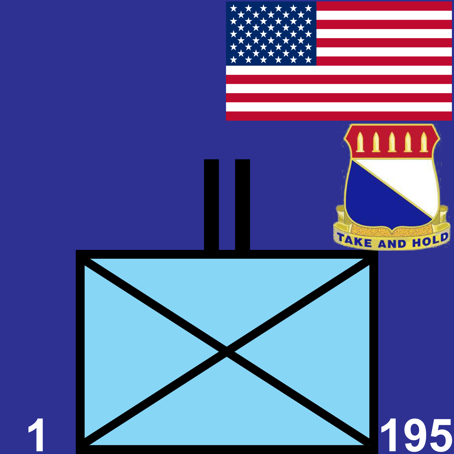 1st Battalion, 195th Infantry Regiment icon
